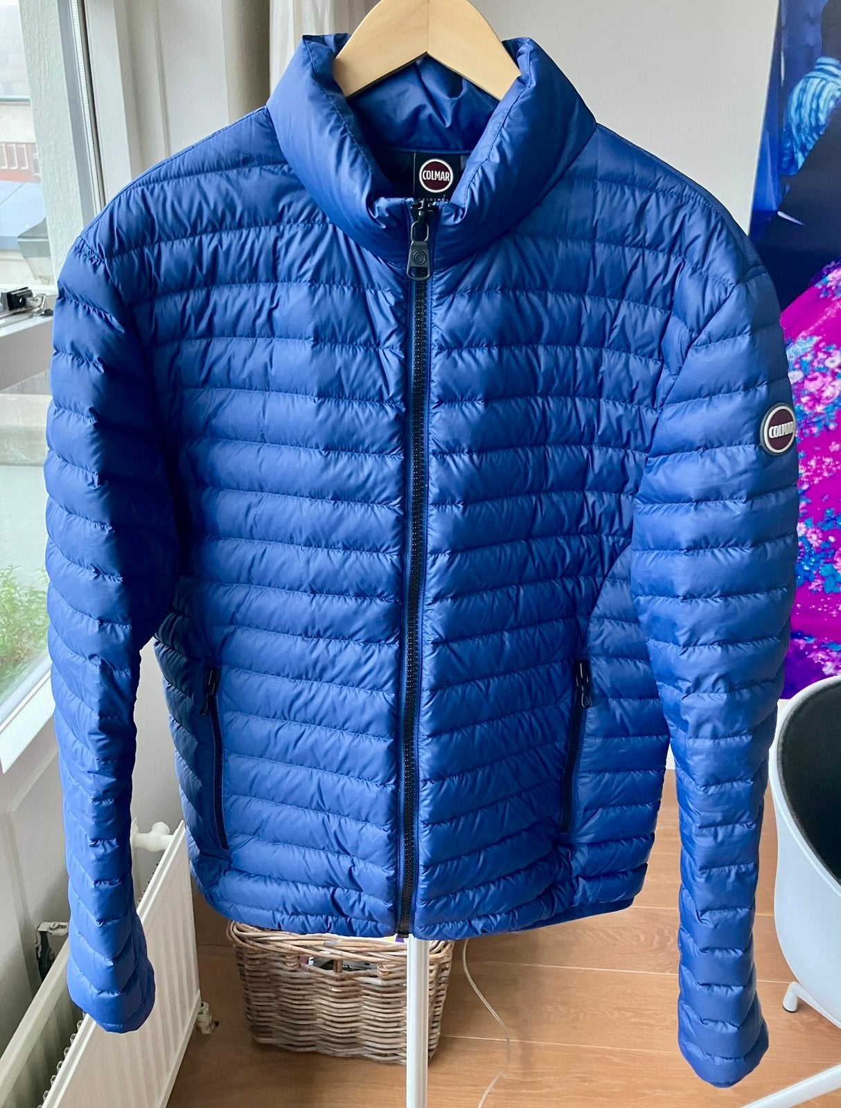 Colmar donsjas heren (maat 50 / M) blauw, Ophalen of Verzenden, Zo goed als nieuw, Maat 48/50 (M), Blauw