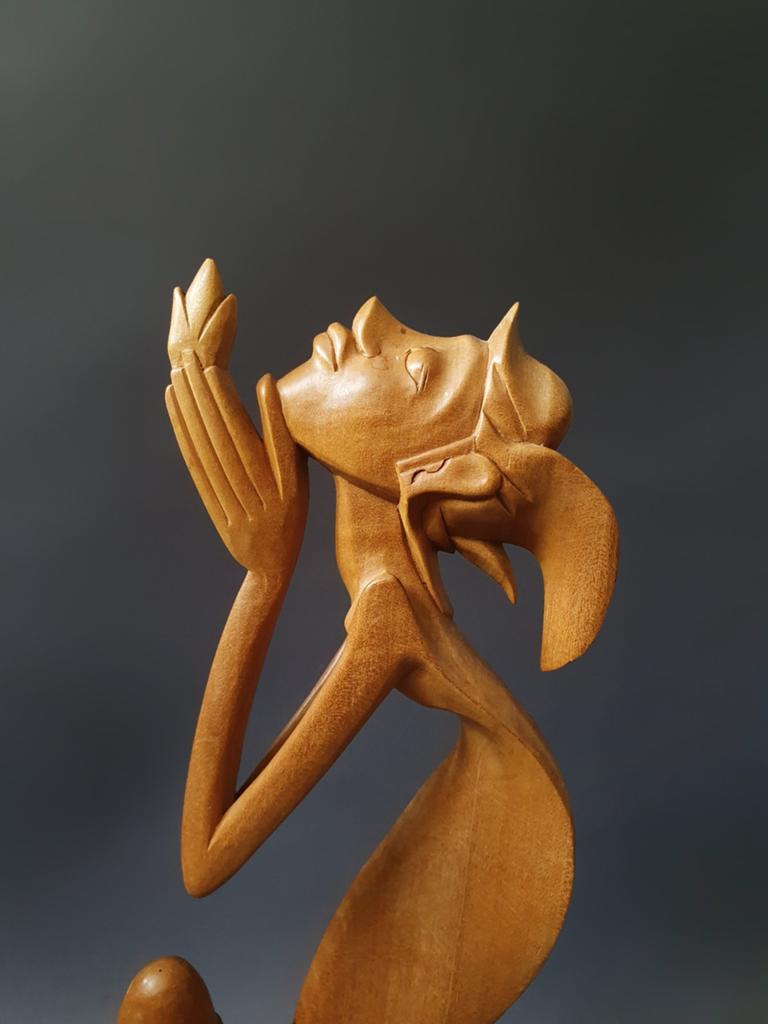 Balinese beeld art deco bali indonesie, Ophalen of Verzenden