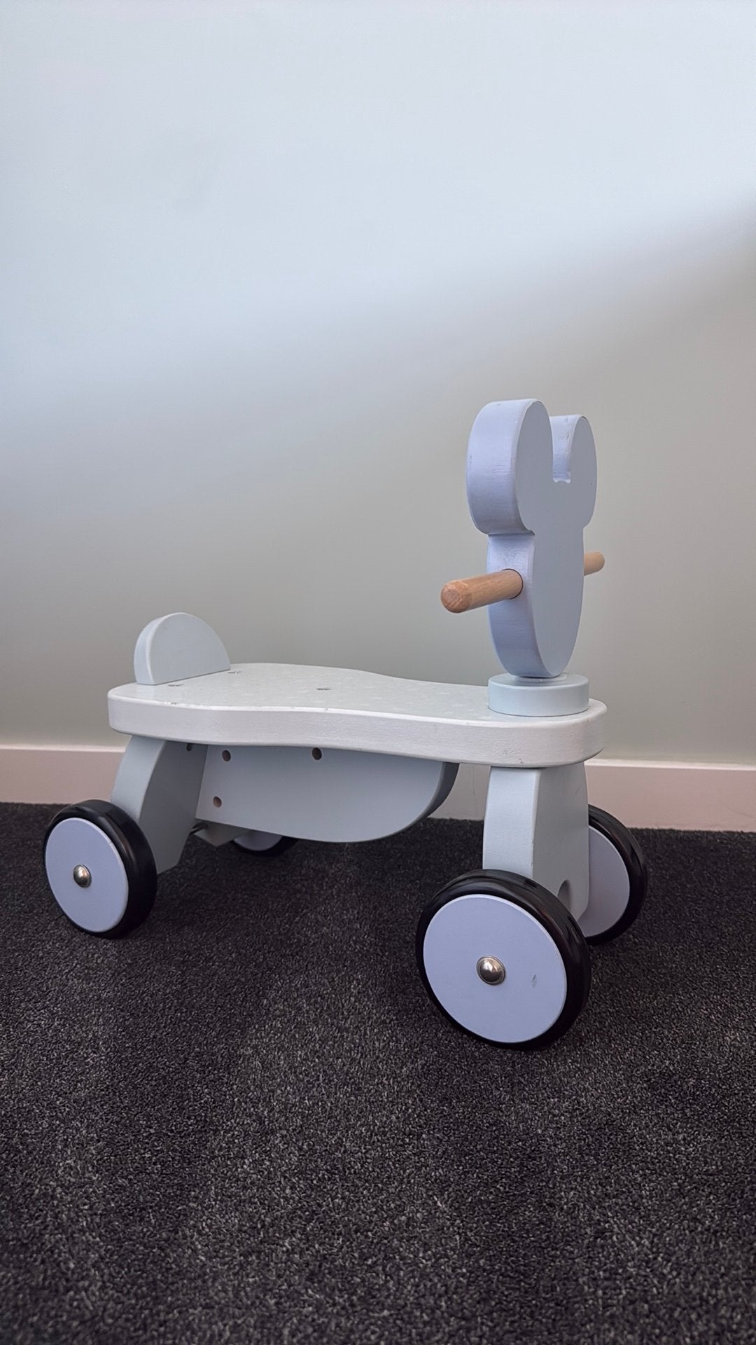 Mickey mouse loopwagen blauw, Ophalen, Gebruikt