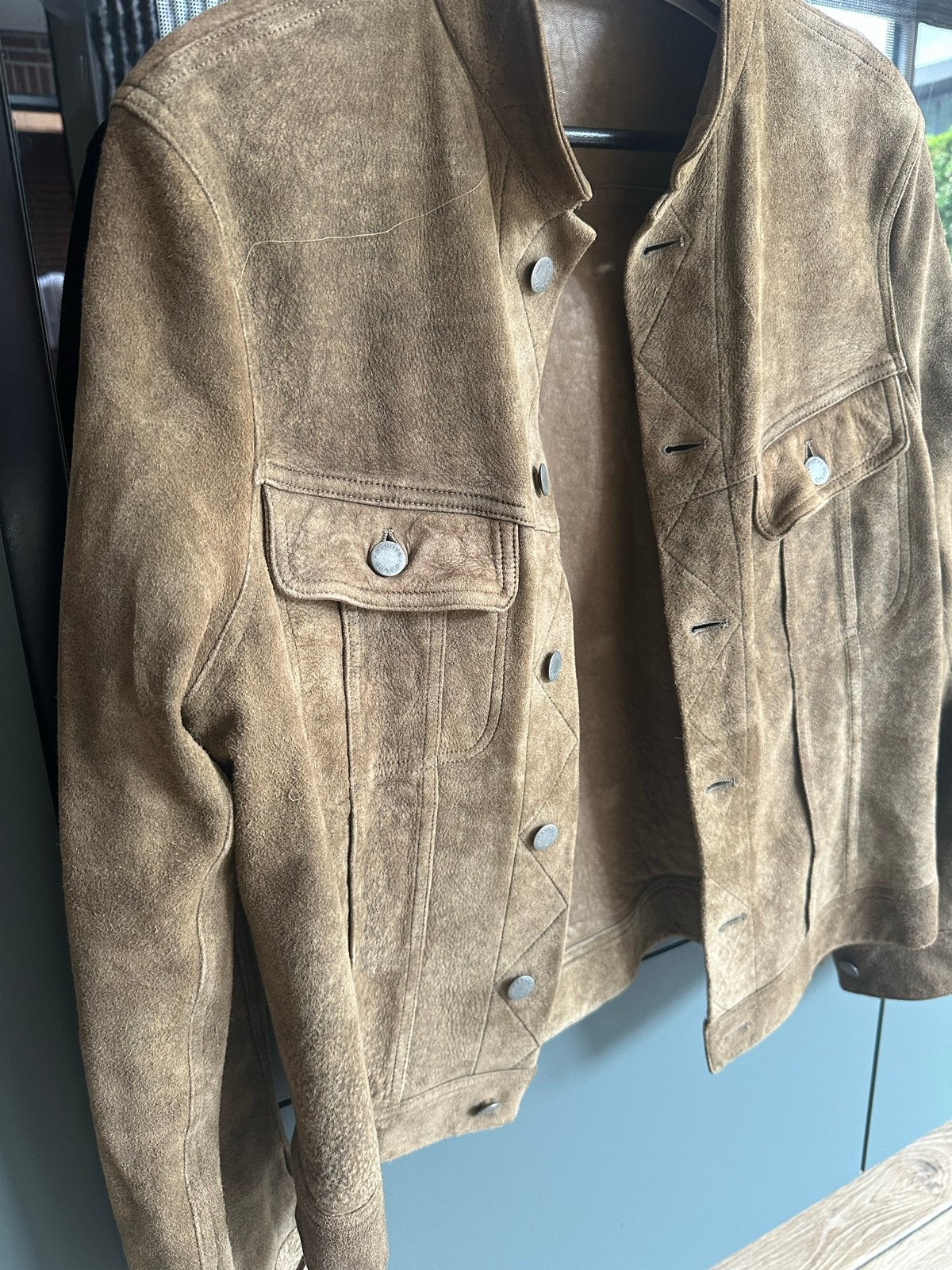 Ralph Lauren leren  jas - Maat S bruiin, Ophalen of Verzenden, Zo goed als nieuw, Maat 46 (S) of kleiner, Bruin