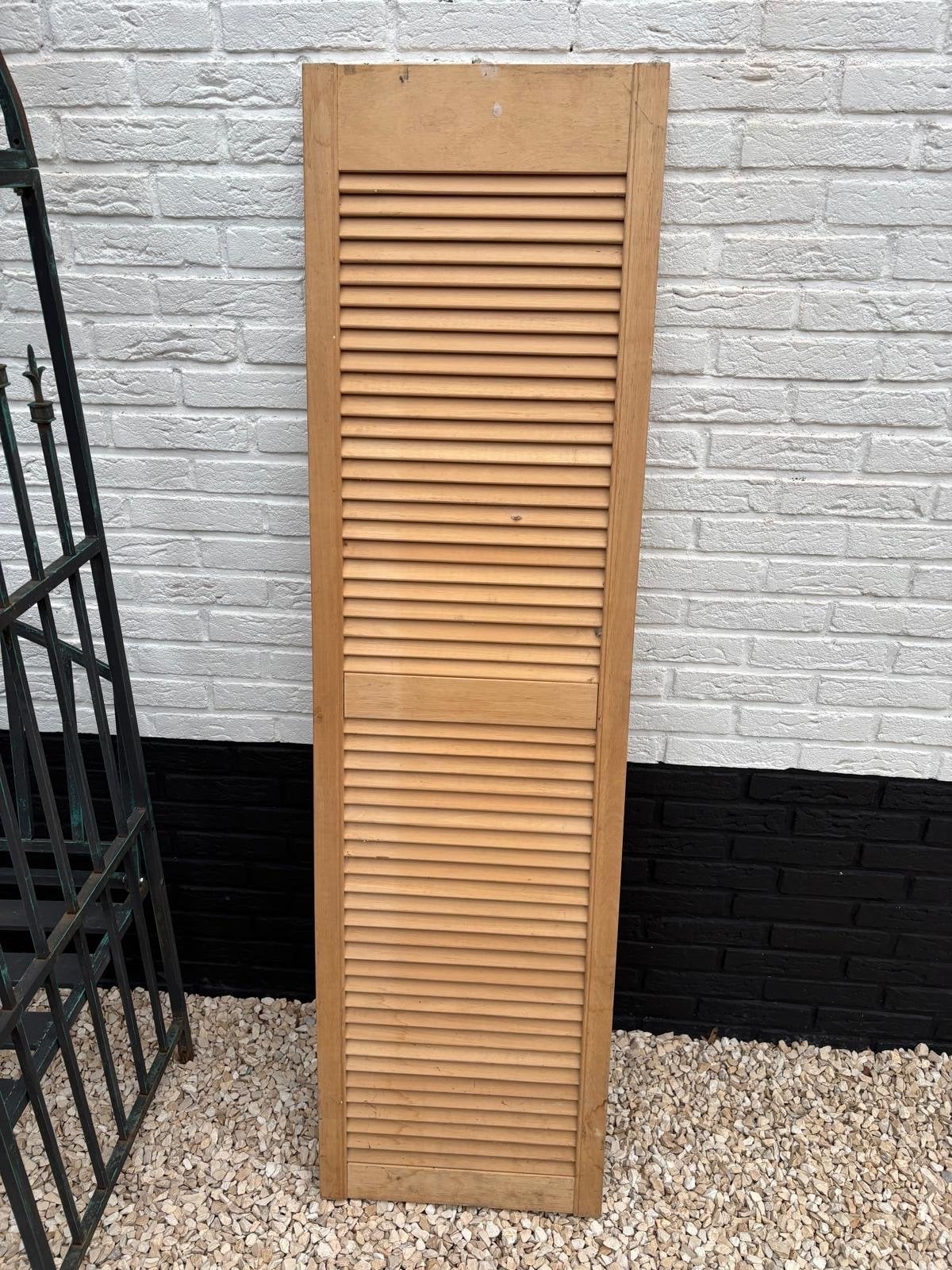 Houten Louvredeur, Ophalen, Gebruikt