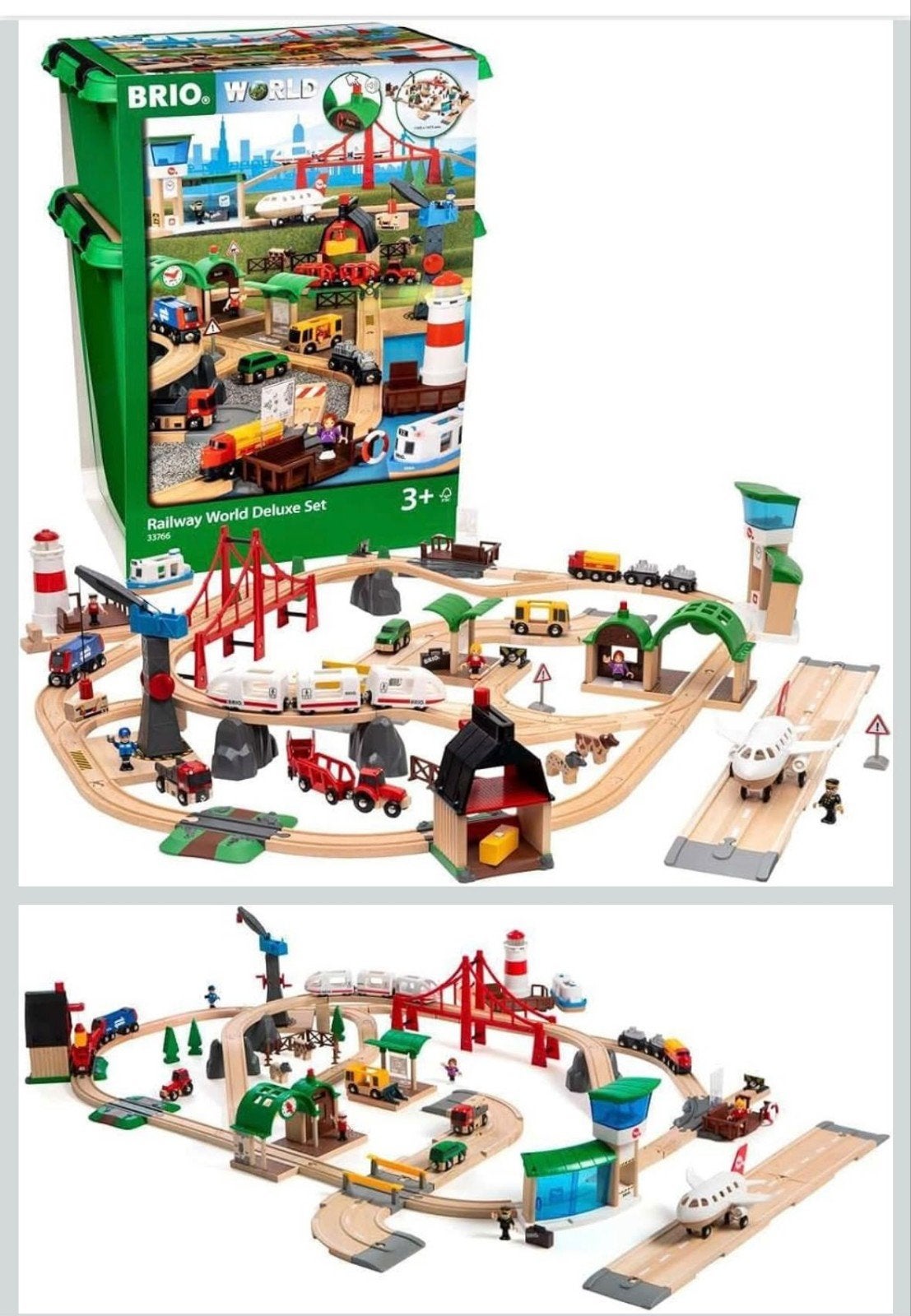BRIO Railway World Deluxe + Extra's, Ophalen, Zo goed als nieuw, Jongen of Meisje
