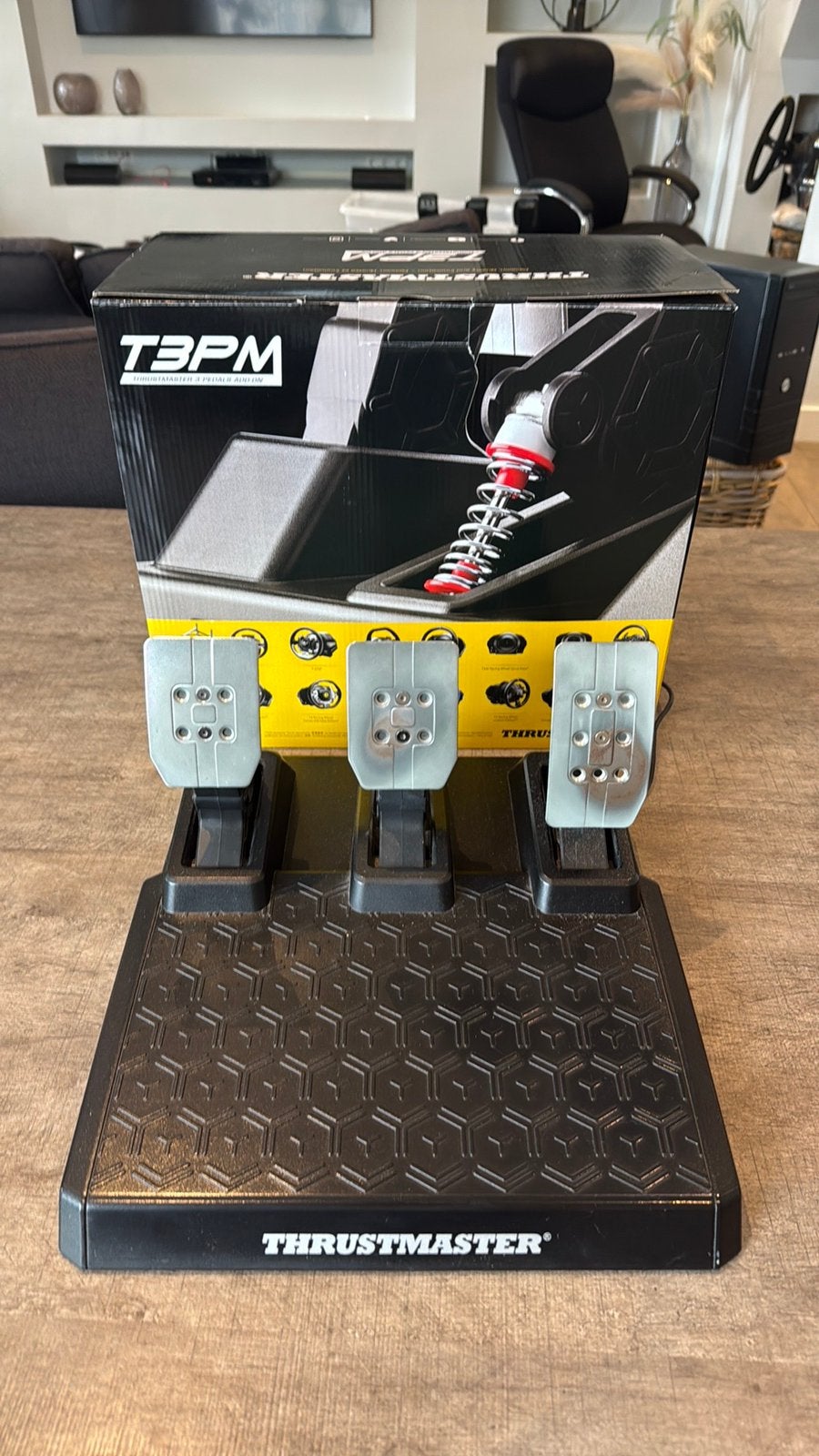 Thrustmaster T3PM Pedalenset, Spelcomputers en Games, Spelcomputers | Overige Accessoires, Ophalen of Verzenden, Zo goed als nieuw