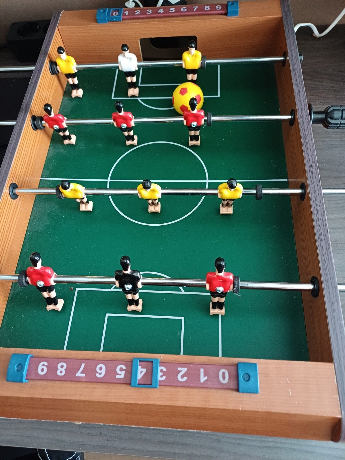 Tafelvoetbal spel, Ophalen, Gebruikt