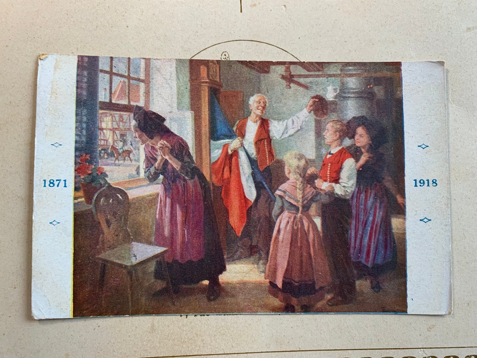 18-8-1922 Propagandakaart einde WO1 (GO), Ophalen of Verzenden, Voor 1920, Gelopen, Politiek en Historie