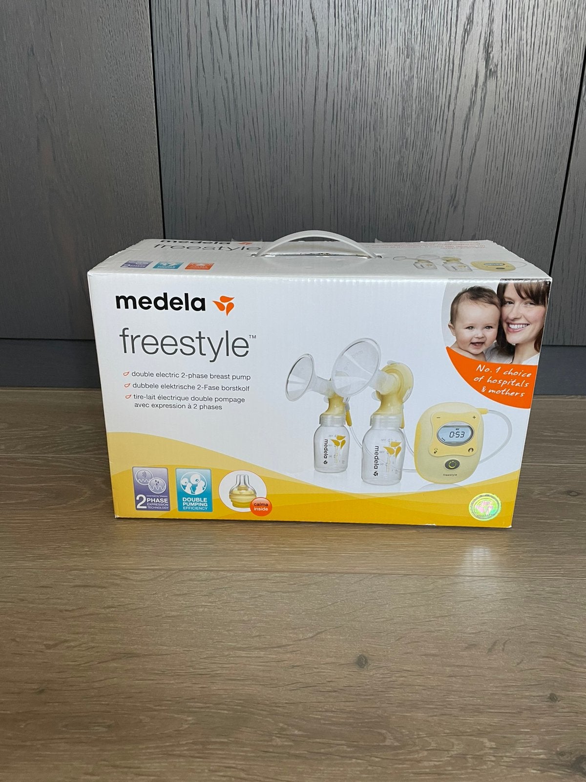 Medela Freestyle dubbele elektrische borstkolf, Ophalen, Gebruikt, Medela, Inclusief tas