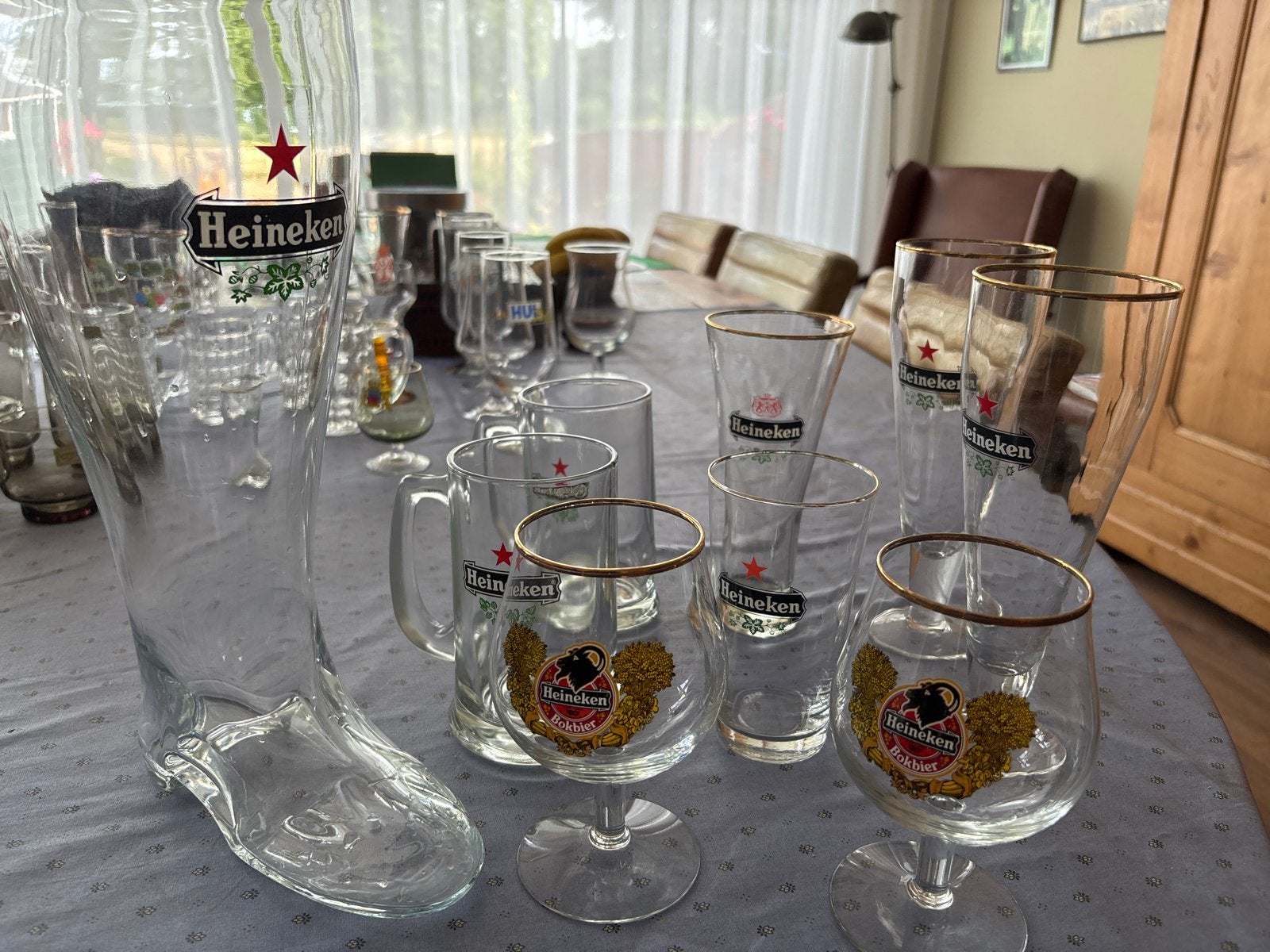 Diverse Heineken Glazen Collectie - Bierlaars, Bokbier, Ophalen of Verzenden