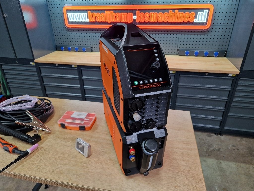 Jasic EVO TIG200P PFC AC/DC PULSE 230v watergekoeld, Ophalen of Verzenden, Nieuw, 150 tot 250 ampère, Tig