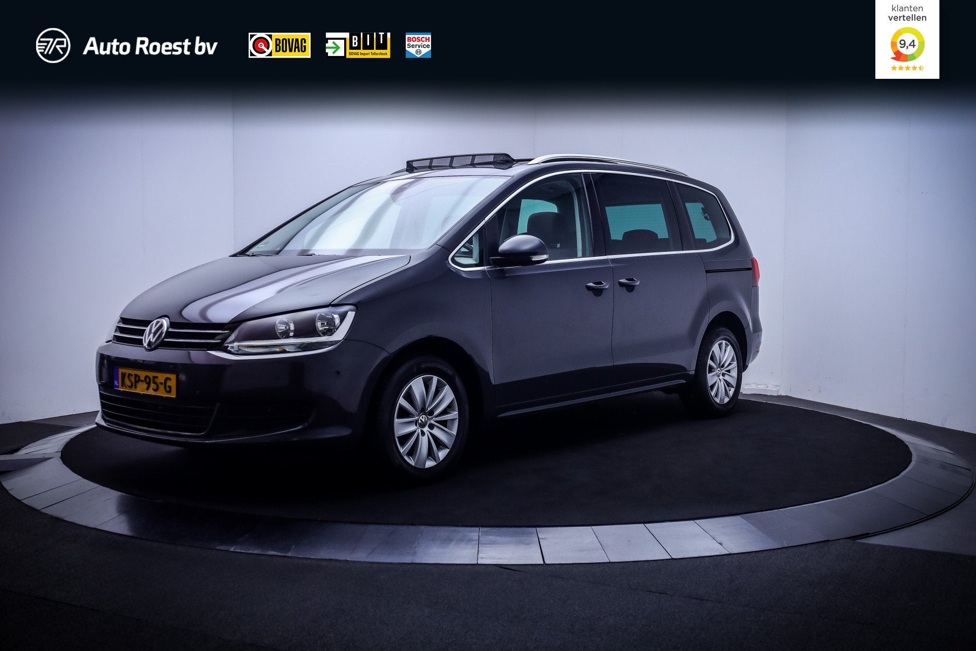 Volkswagen Sharan 1.4 TSI Dsg 7p COMFORTLINE PANO | ACC | NA, Gebruikt, Zwart, 4 cilinders, 150 pk