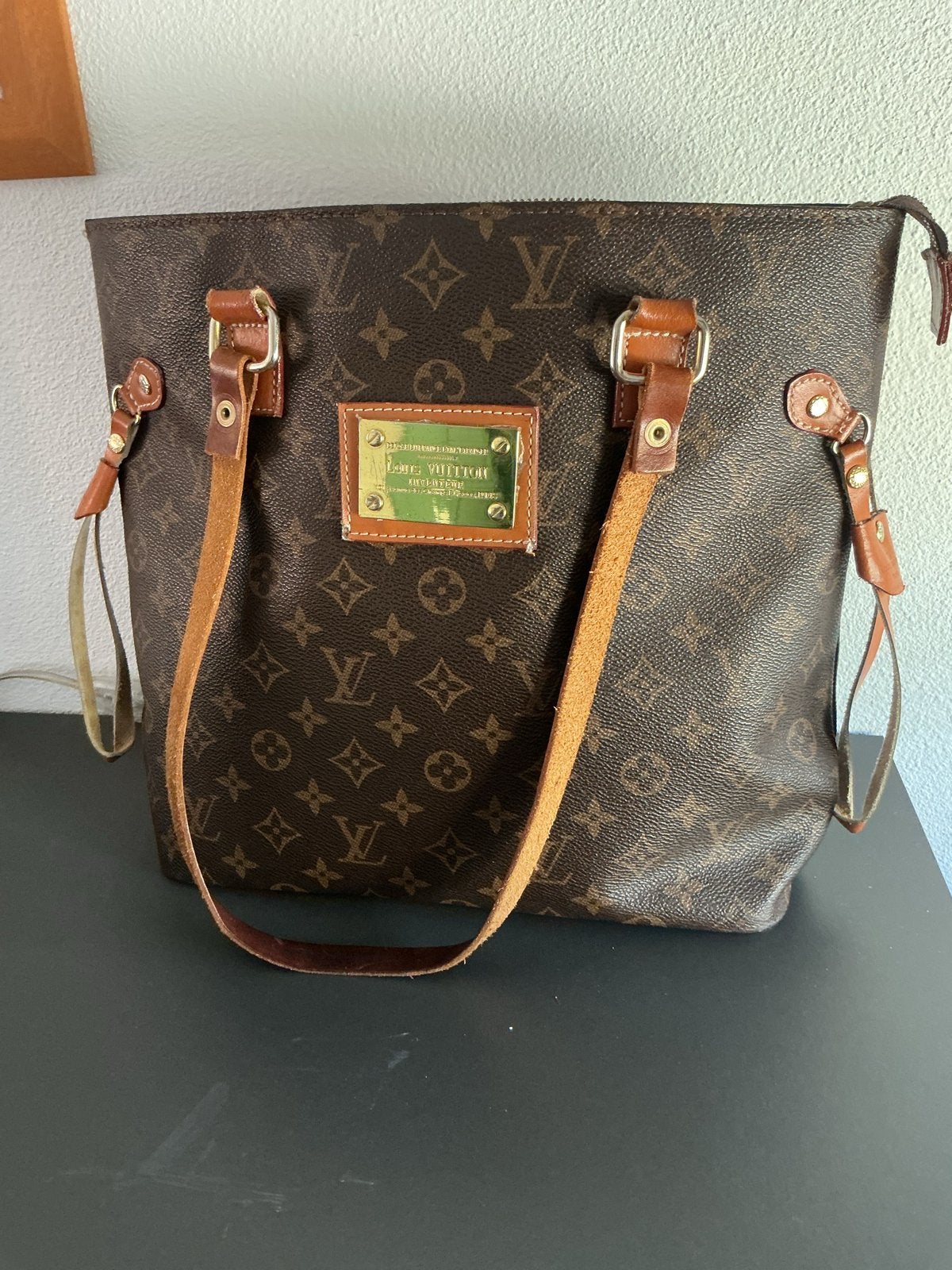 Louis Vutton (niet echt) Shopper - Gebruikt, Ophalen, Gebruikt, Bruin, Shopper