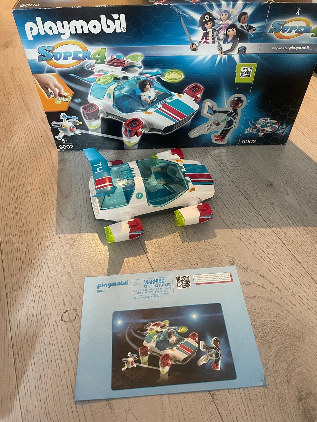 Playmobil Super 4 Technopolis Ruimteschip 9002, Complete set, Voertuig, Ophalen of Verzenden, Zo goed als nieuw