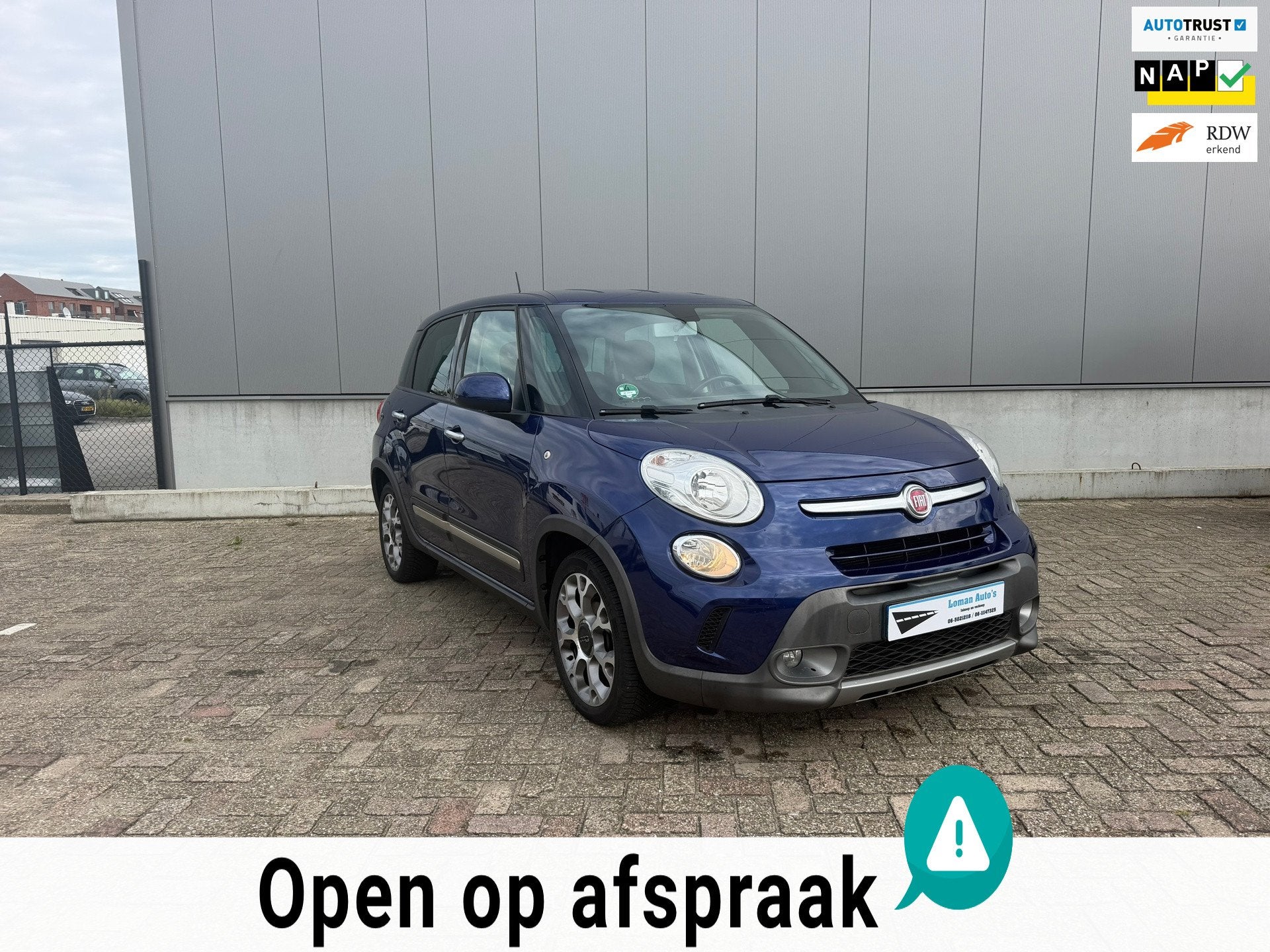 Fiat 500 L 0.9 TwinAir Trekking, Auto's, Voorwielaandrijving, Gebruikt, Parkeersensor, Leder en Stof
