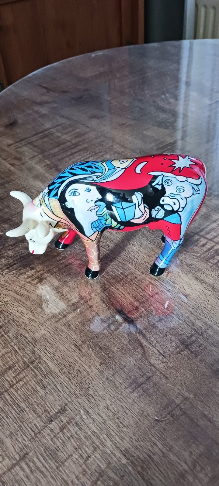 COW PARADE KERAMIEKEN KOEIENBEELDJE 2007 HOMMAGE TO PICOWSO', Ophalen of Verzenden