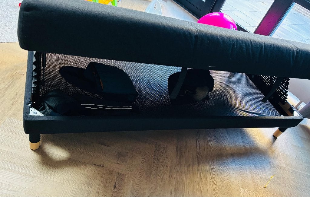 IKEA FLOTTEBO Sofa Bed – 90  200 cm – Dark Grey, Huis en Inrichting, Ophalen, 90 cm, Eenpersoons, Zo goed als nieuw