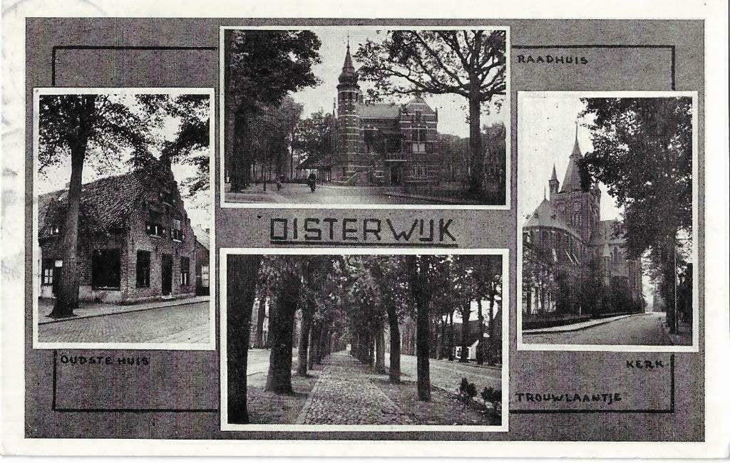 AK Oisterwijk - Groeten uit.....Raadhuis, Verzamelen, Verzenden, 1940 tot 1960, Gelopen, Noord-Brabant