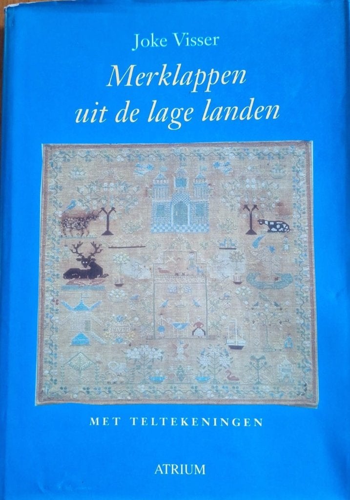 Boek Merklappen uit de lage Landen - Joke Visser, Verzenden, Zo goed als nieuw, Handborduren, Patroon