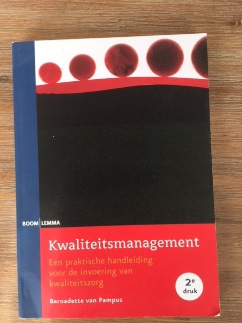 Te koop: kwaliteitsmanagement., Ophalen of Verzenden, Beta, Zo goed als nieuw, HBO
