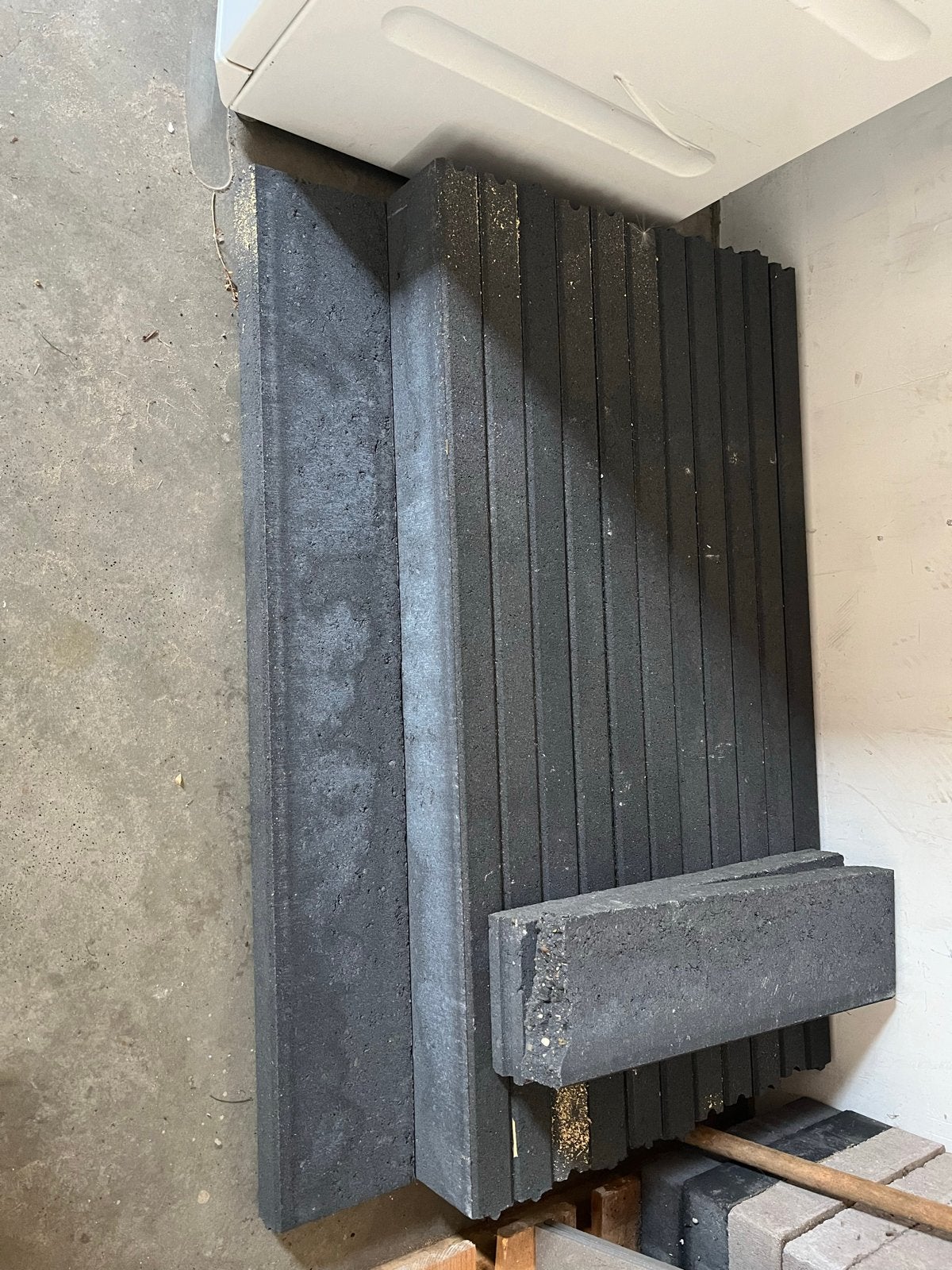 Opsluitbanden zwart/antraciet 5x15x100 en halve band, Ophalen, Overige typen, Nieuw, Minder dan 20 cm
