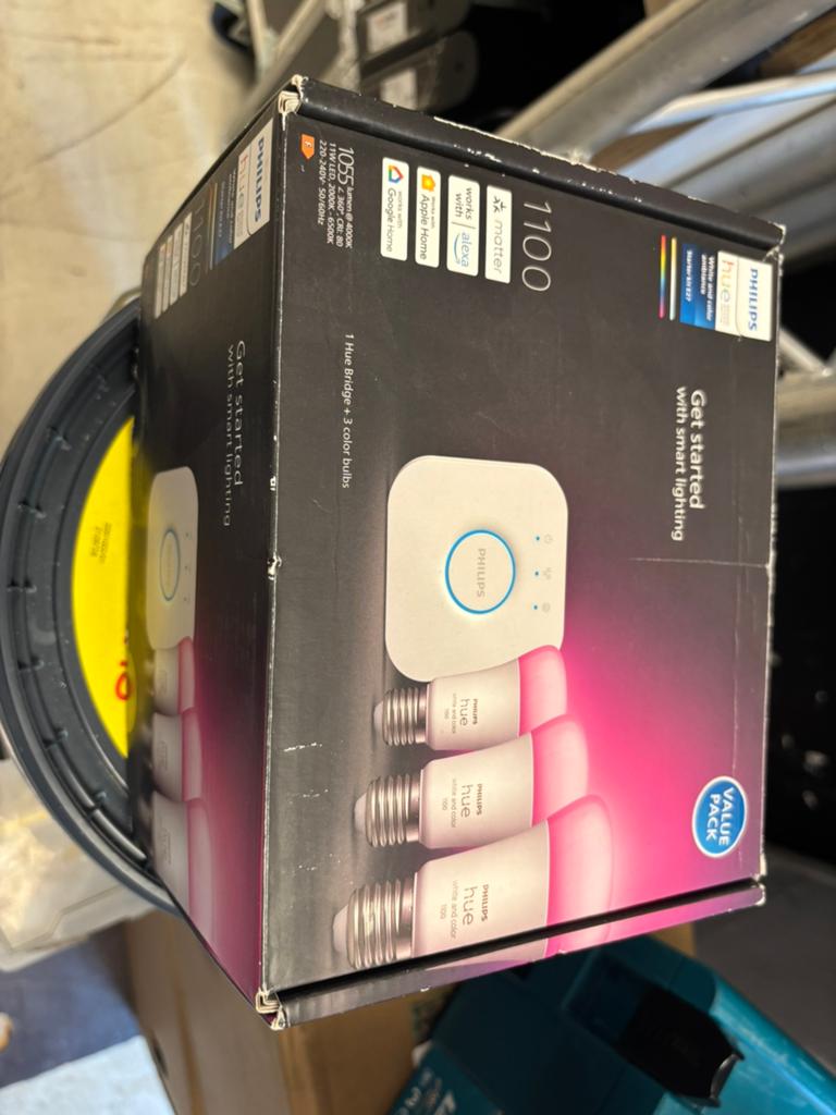 Philips hue starterset white and color e27, Led-lamp, Minder dan 30 watt, Zo goed als nieuw, E27 (groot)