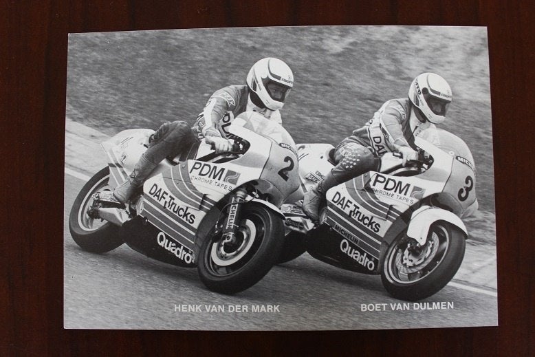 Boet van Dulmen  & Henk van der Mark reclame foto DAF PDM, Ophalen of Verzenden, Overige merken