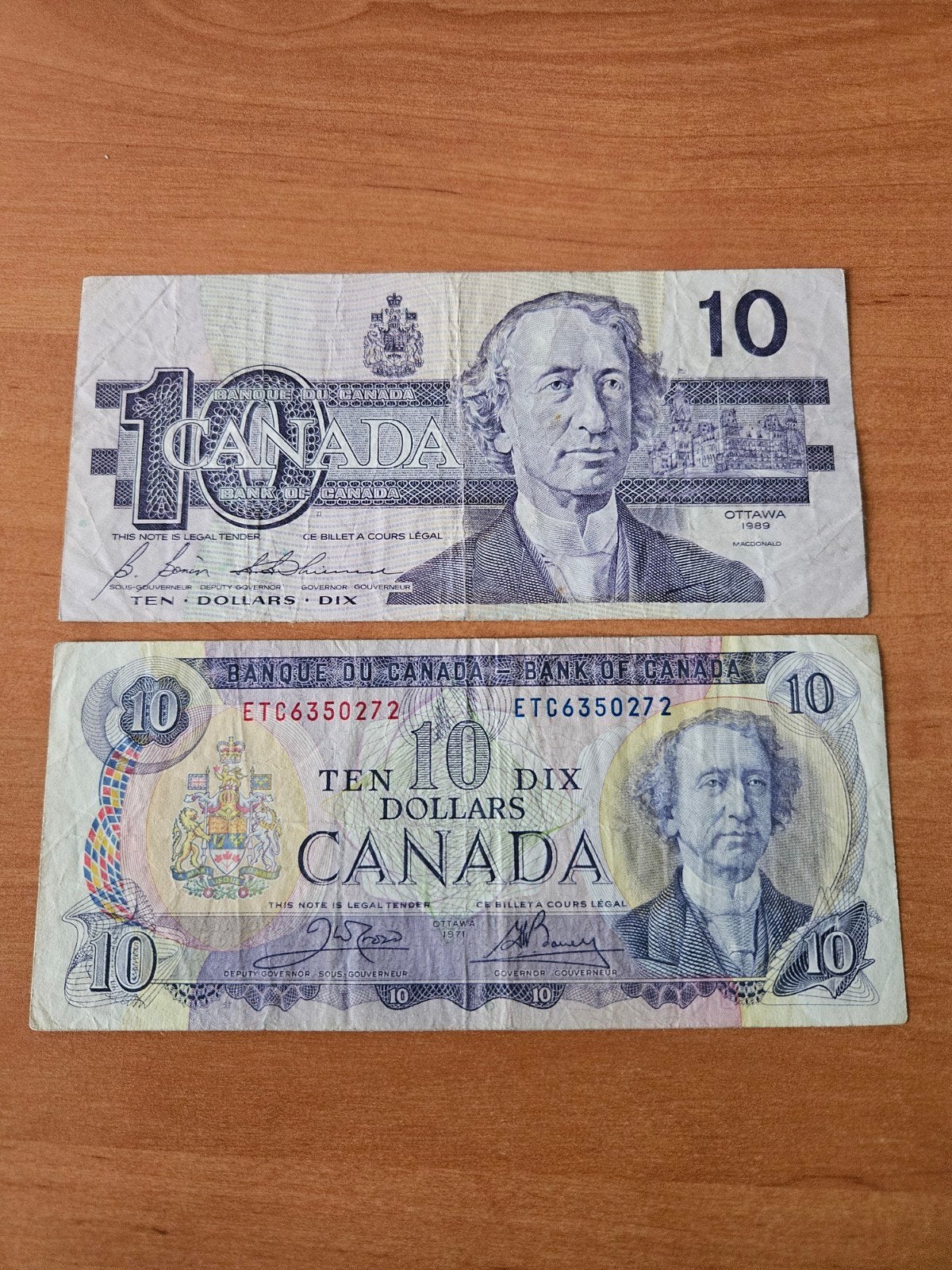2x 10 dollars Canada set Ottawa, Ophalen of Verzenden, Noord-Amerika, Setje