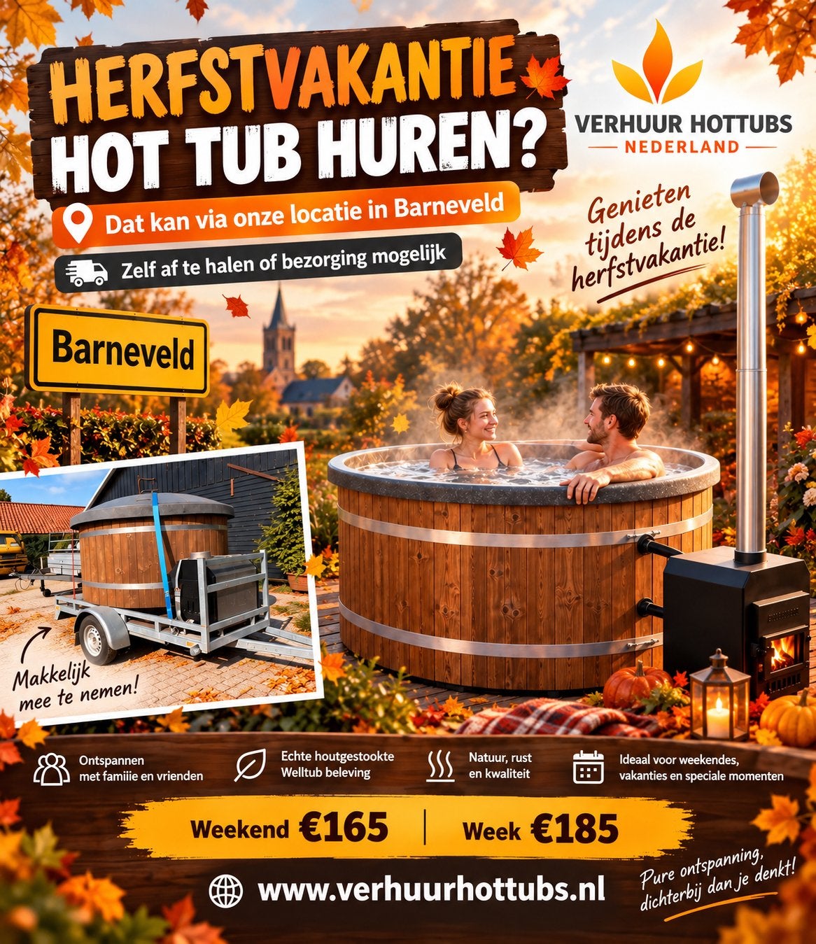 Hottub huren in de herfstvakantie, Ophalen, Overige