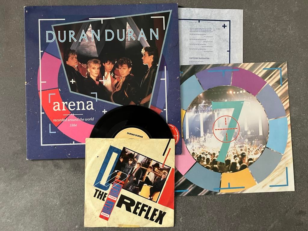 Duran Duran - Arena (LP) & The Reflex (Single), Ophalen, Gebruikt, 1980 - 1989, Fotohoes