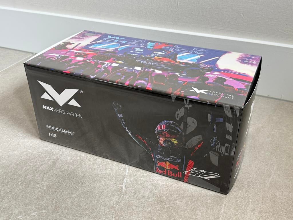 Max Verstappen Qatar 2023 World Champion 1:18, Ophalen of Verzenden, Nieuw, Formule 1