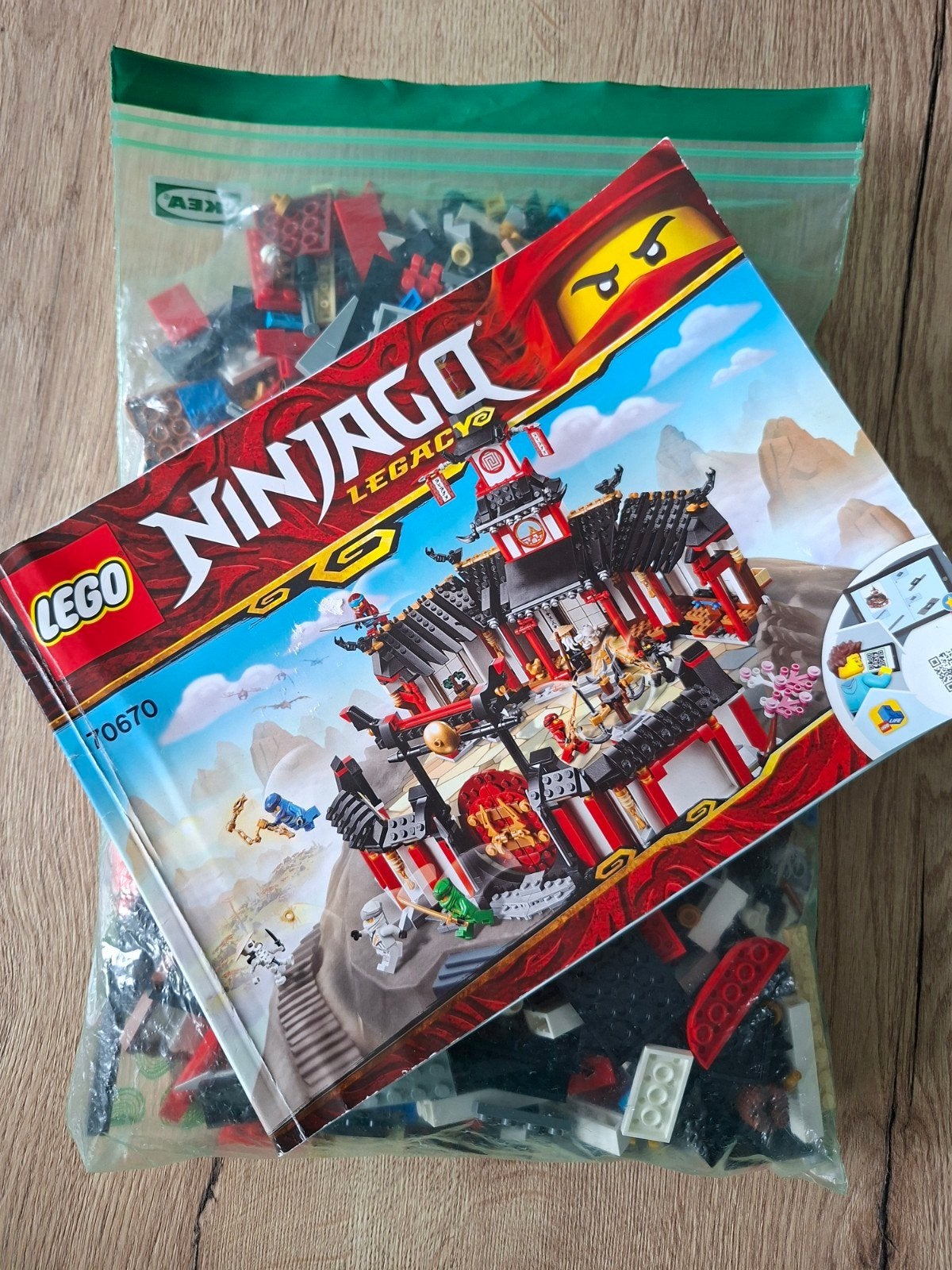 Lego Ninjago Monastry of Spinjitzu 70670 (klooster), Lego, Ophalen of Verzenden, Zo goed als nieuw, Inclusief instructies