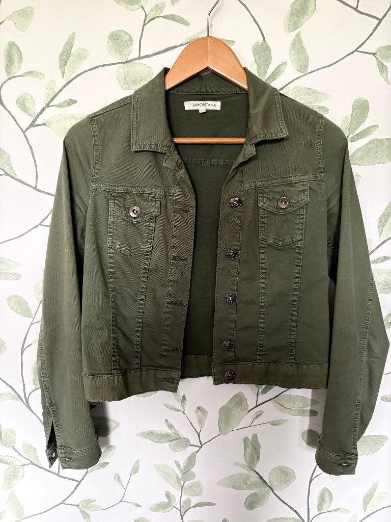Groen spijkerjasje jeansjasje Tramontana small 36, Kleding | Dames, Tramontana, Ophalen of Verzenden, Zo goed als nieuw, Jasje