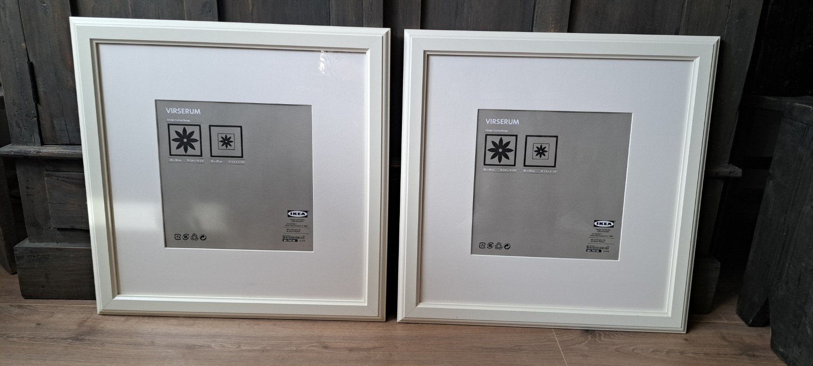 2 x foto lijsten van ikea 50 x 50 cm virserum, Ophalen, Hout, 50 tot 75 cm, 50 tot 75 cm