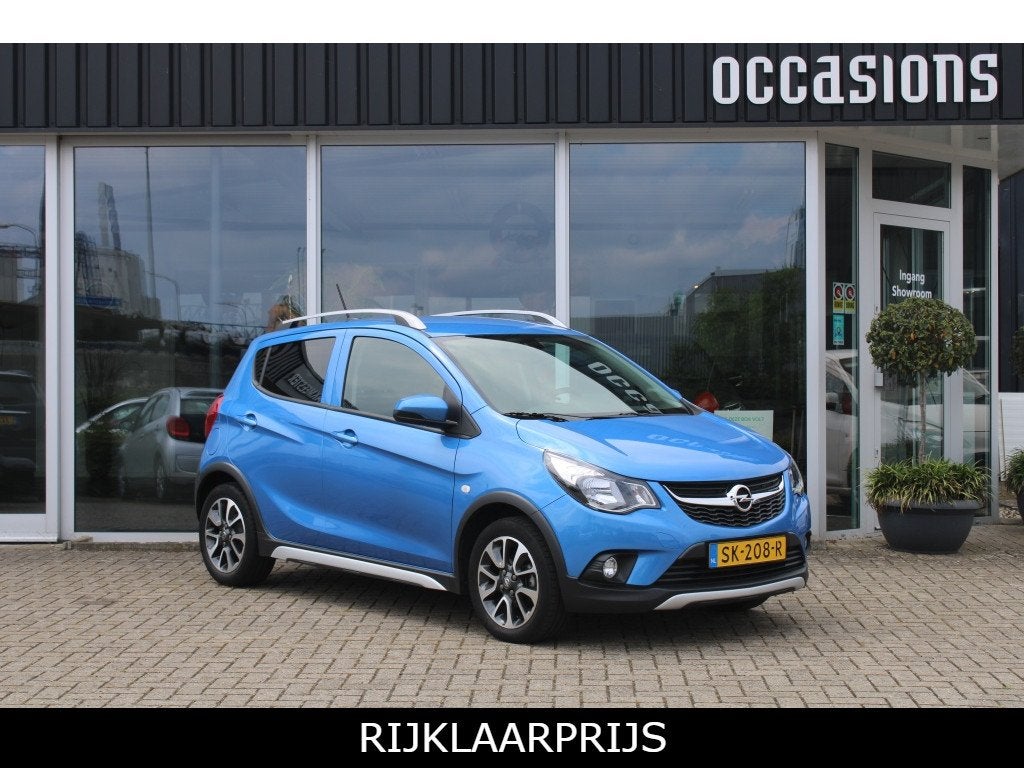 Opel KARL 1.0 Rocks Onl. Ed. (bj 2018, semi-automaat), Auto's, Gebruikt, Euro 6, Blauw, Origineel Nederlands