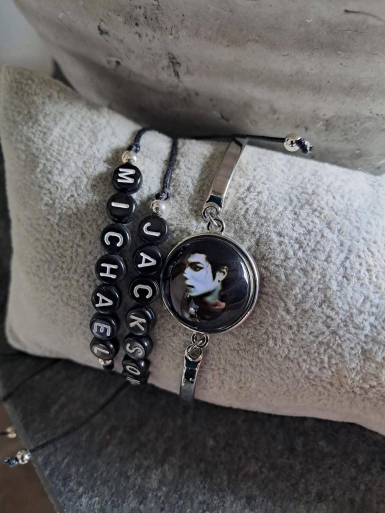 Handgemaakte Michael Jackson Armbandjes - Foto & Naam, Ophalen of Verzenden, Nieuw
