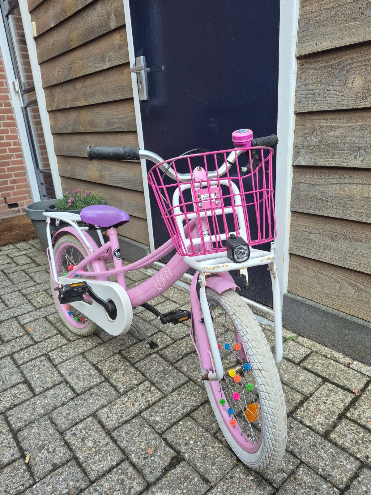 Meisjes fiets, Ophalen, Gebruikt, 18 inch