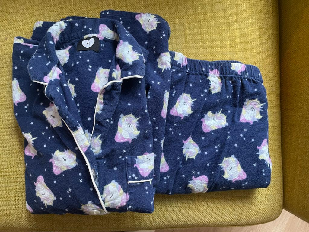 Unicorn Pyjama dames, Ophalen, Gedragen, Maat 36 (S)