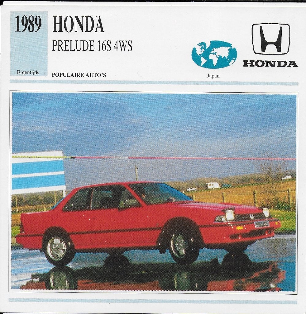 Ma657 autokaart honda prelude 16s 4ws ( 1989 ), Ophalen of Verzenden, Zo goed als nieuw, Auto's