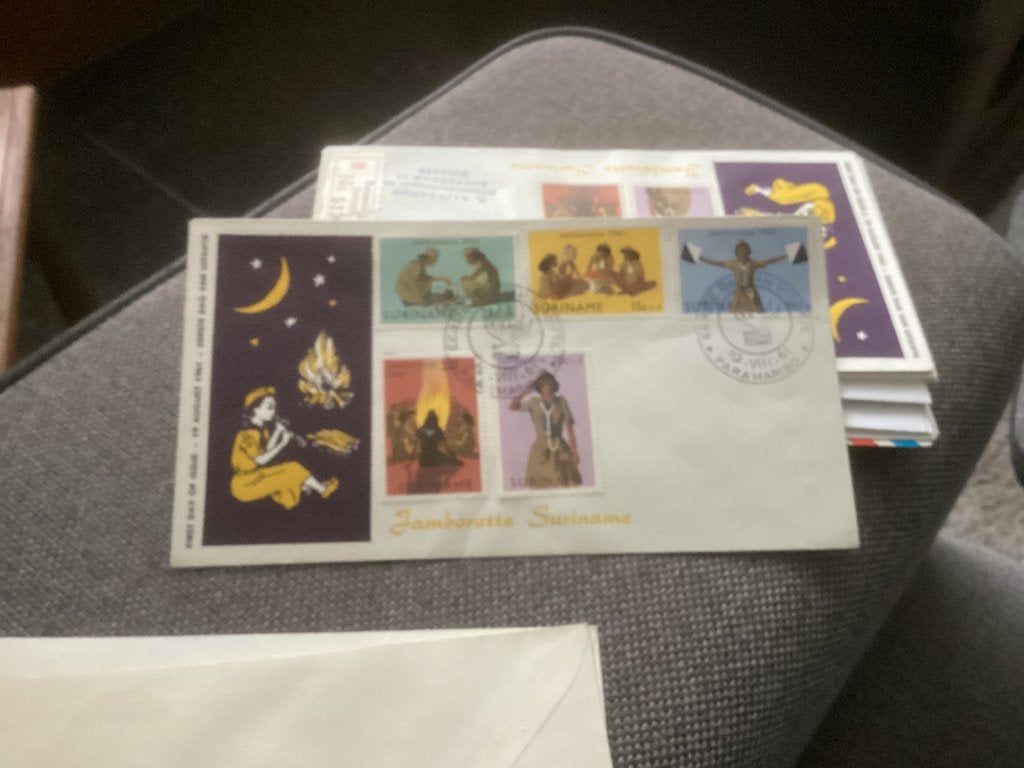 No4817 Suriname E17 Heb ook Nederland jaargangen fdc 1963, Postzegels en Munten, Ophalen, Onbeschreven, Nederland