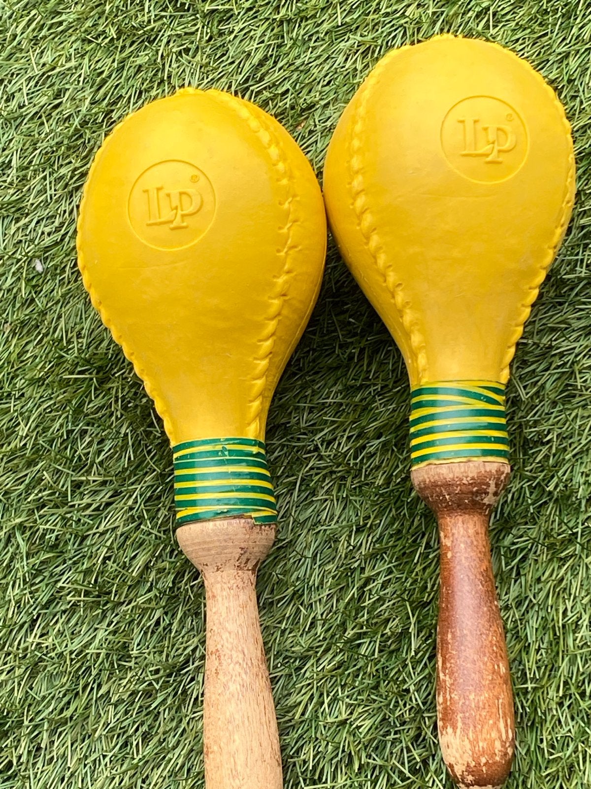 LP Professional Maracas (LP281) - Geel, Houten Handvat, Muziek en Instrumenten, Percussie, Ophalen of Verzenden, Gebruikt, Overige soorten