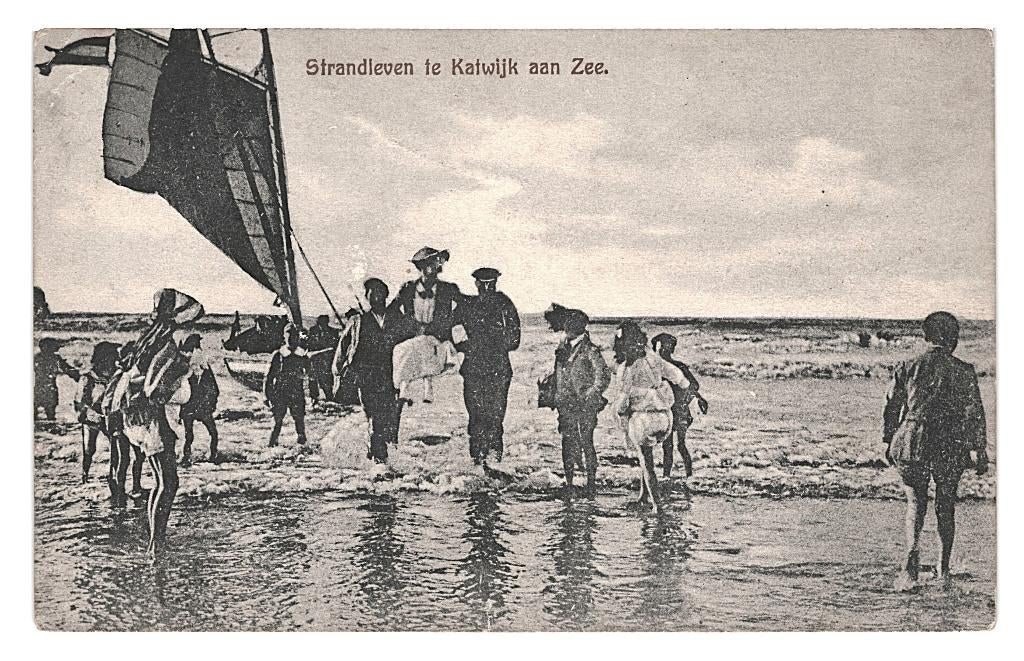 983574 Katwijk aan Zee Strand 1922 Postzegel Afgeweekt, Ophalen of Verzenden, 1920 tot 1940, Gelopen, Zuid-Holland
