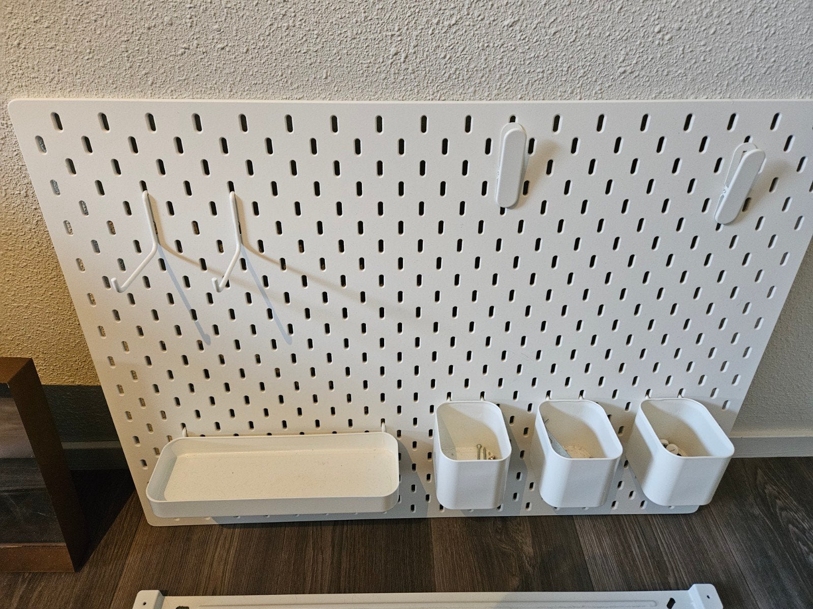 IKEA Skadis Opbergbord met Accessoires - Wit, Ophalen, Zo goed als nieuw, Wit