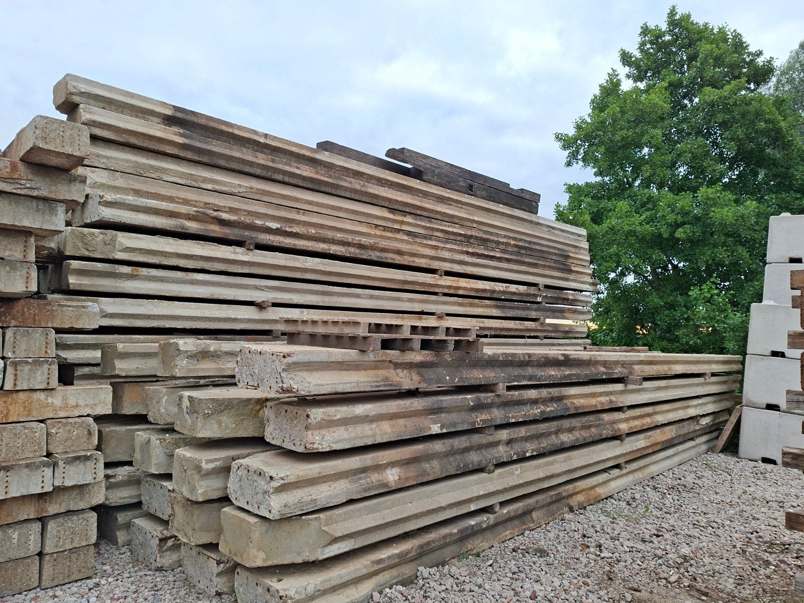 Betonplanken | betonnen damwand, Gebruikt, Overige typen, Ophalen of Verzenden, 10 m² of meer