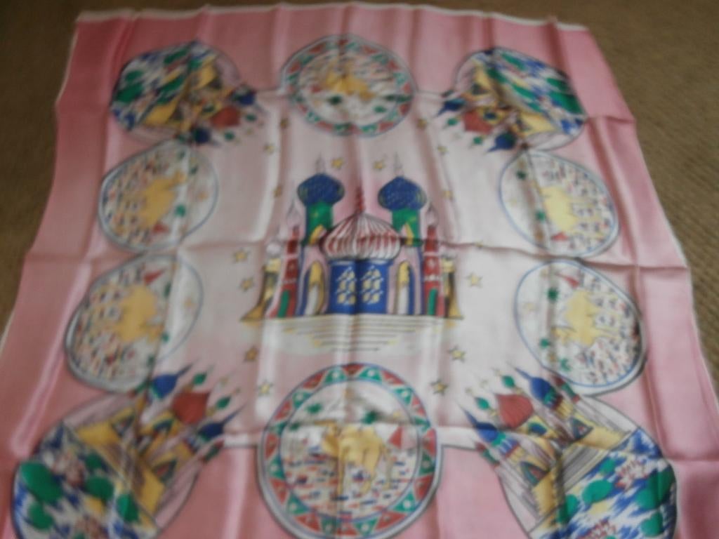 Antieke sjaal kleed tafelkleed souvenir Arabië kamelen moske, Ophalen of Verzenden, Overige merken