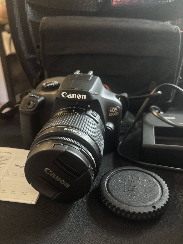 Canon EOS 4000D DSLR Camera with Lens & Accessories, Ophalen, Spiegelreflex, Ingebouwde flitser, Canon