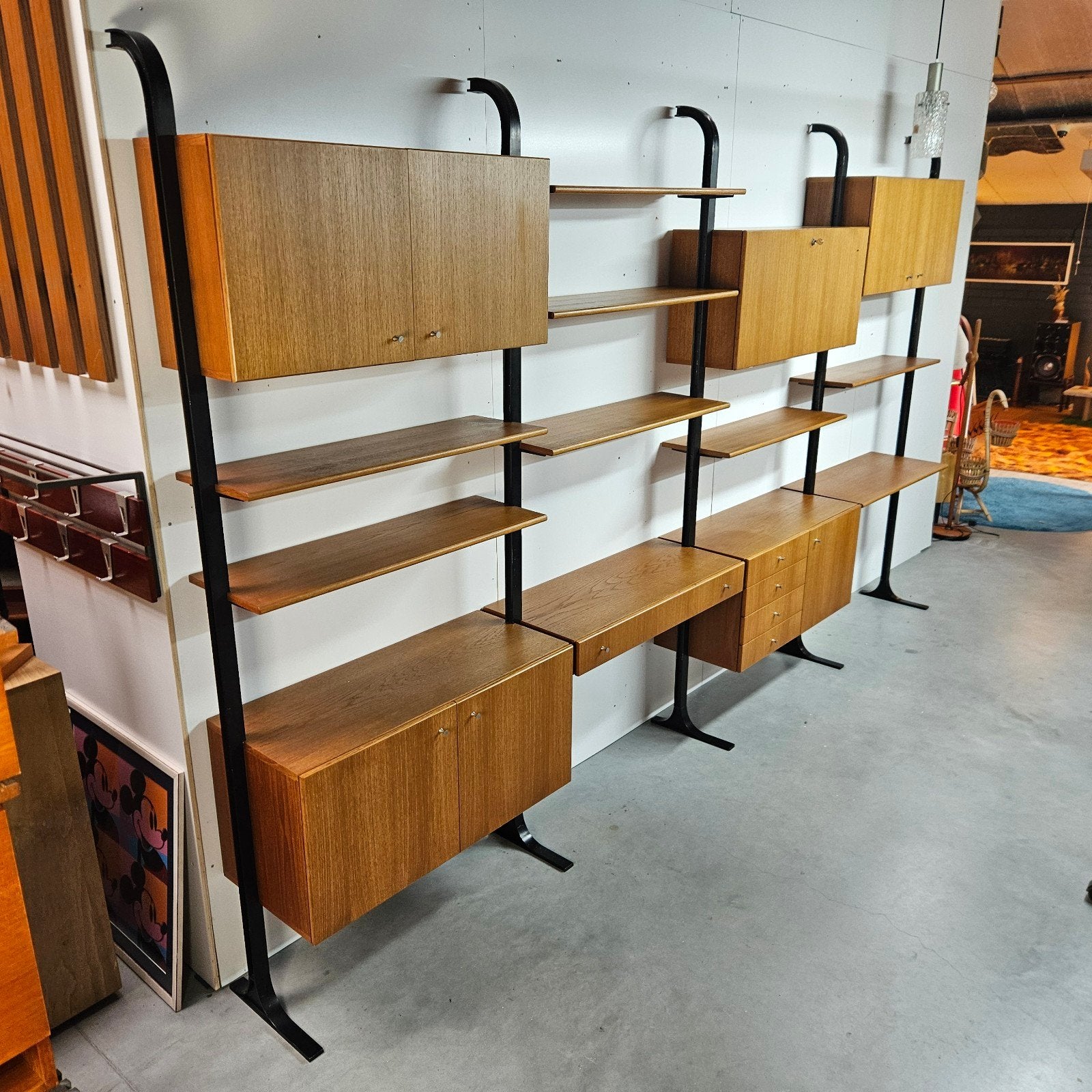 Vintage wandsysteem modulair, Ophalen, Gebruikt