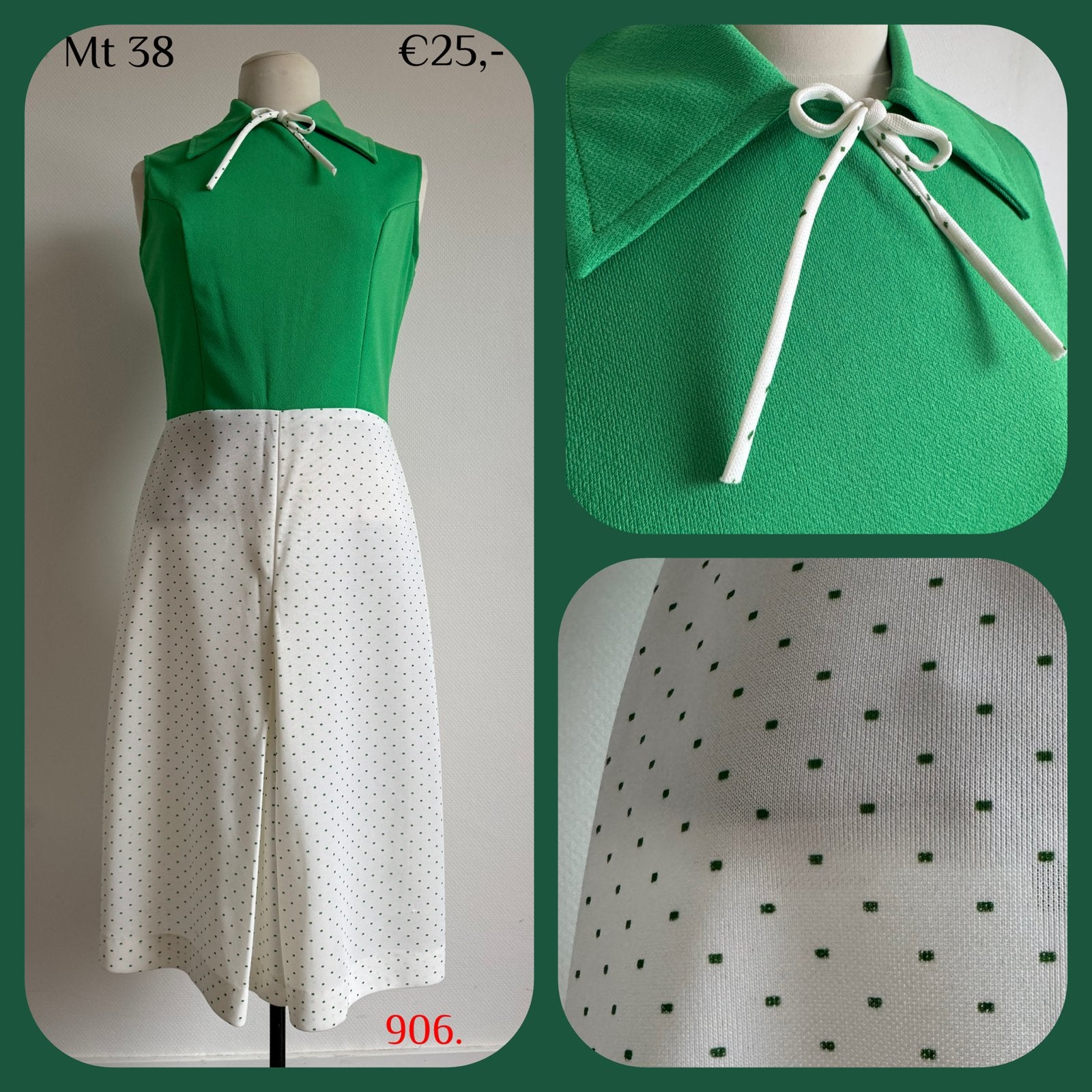 Vintage jurk mt 38, Kleding | Dames, Maat 38/40 (M), 9462RP 14, Vintage kleertjes, Ophalen of Verzenden