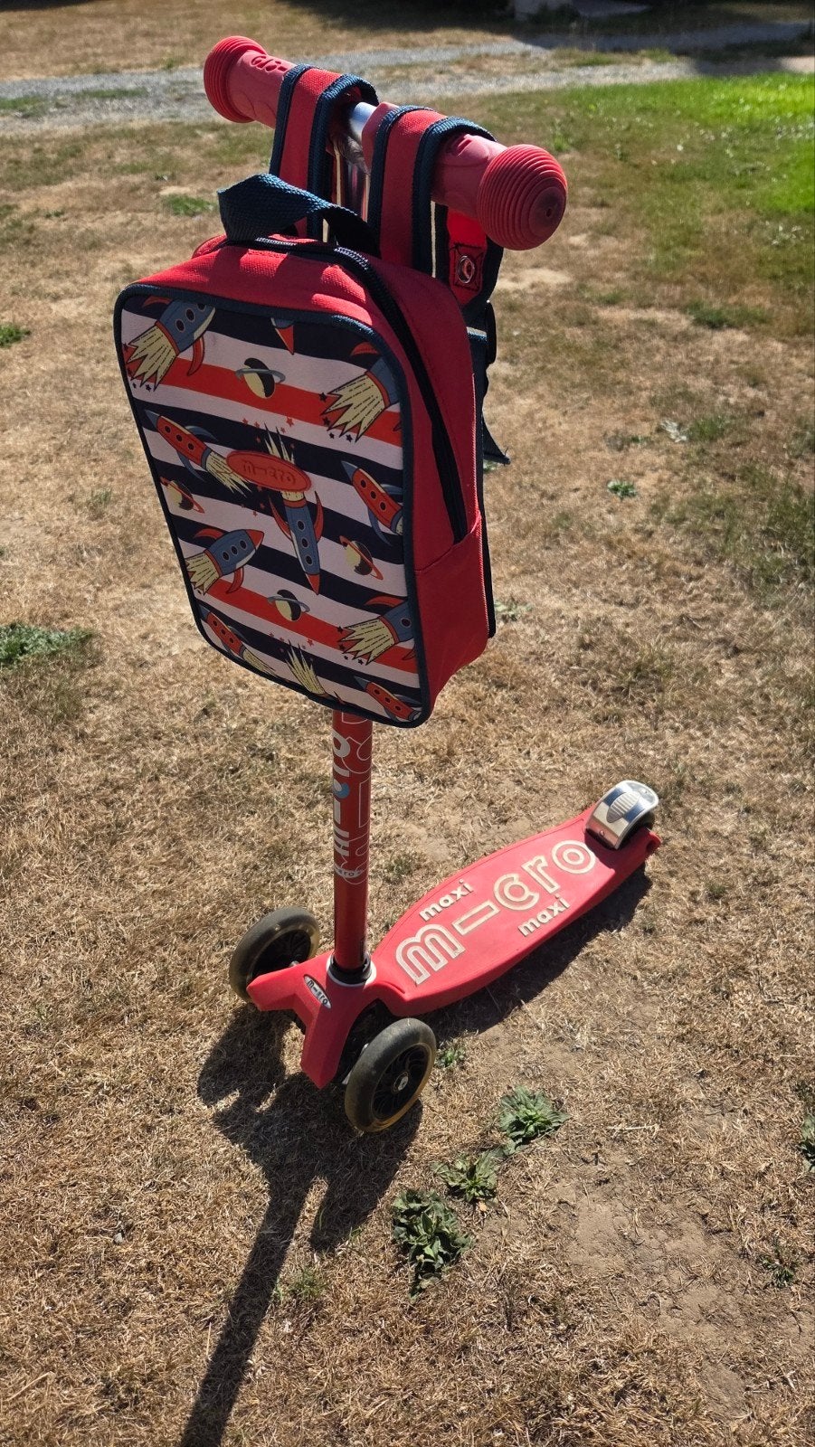 Micro Maxi step deluxe met tasje - Rood, Fietsen en Brommers, Steps, Ophalen, Gebruikt, Gewone step, Micro