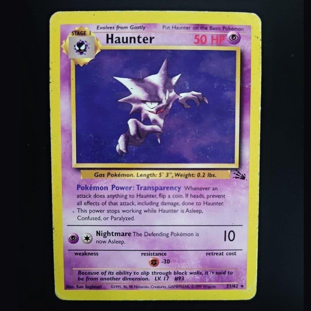 Haunter #21 Pokemon Fossil, Hobby en Vrije tijd, Verzamelkaartspellen | Pokémon, Verzenden, Gebruikt, Losse kaart