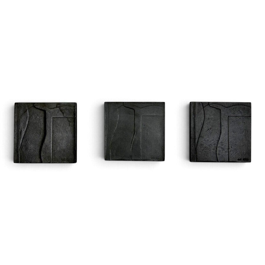 Guus Hellegers 1937-2019 - drie bronzen penningen 'Moesson', Antiek en Kunst, Ophalen of Verzenden