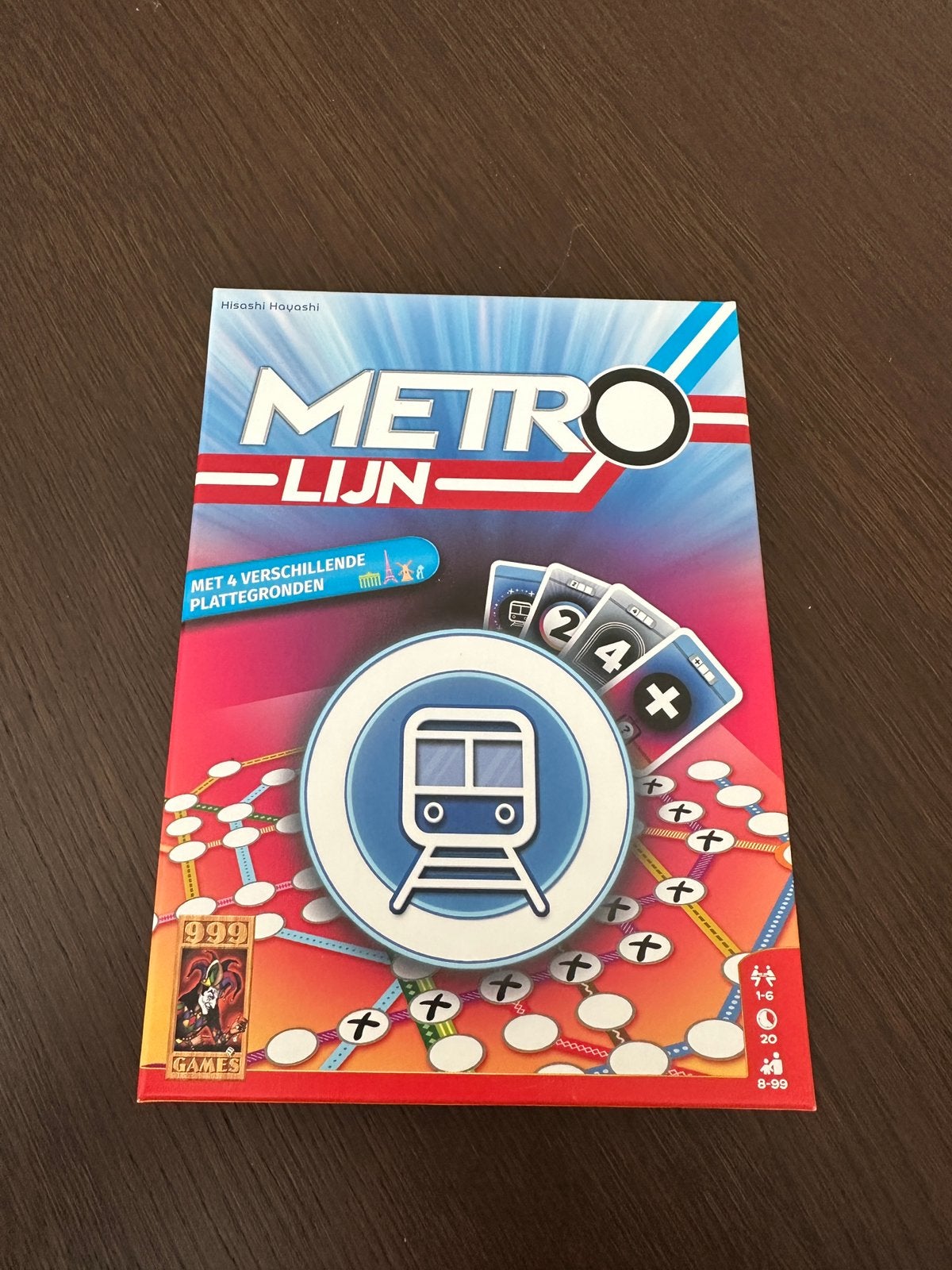Metrolijn bordspel, Hobby en Vrije tijd, Gezelschapsspellen | Bordspellen, Ophalen of Verzenden, Zo goed als nieuw