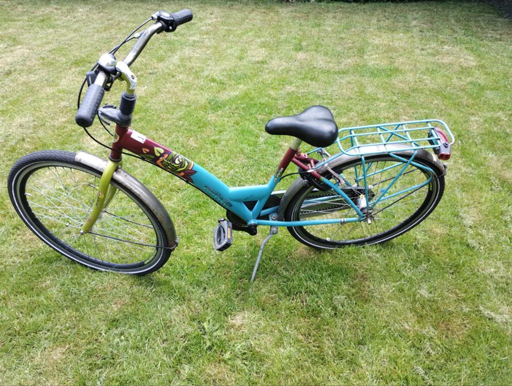 Leuke Alpina Fiori kinderfiets met bagagedrager, Fietsen en Brommers, Fietsen | Meisjes, 26 inch of meer, Terugtraprem, Gebruikt